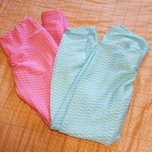 Honeycomb Scrunch back leggings